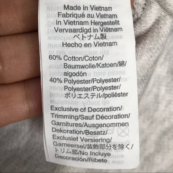 Madewell Rainbow-Inset Crop Sweatshirt Size Small - Picture 9 of 9